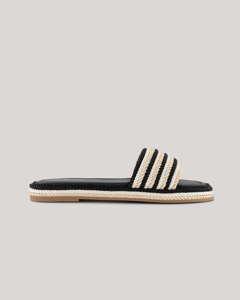 Women's PORTEA-Flat Espadrille Sandal Black