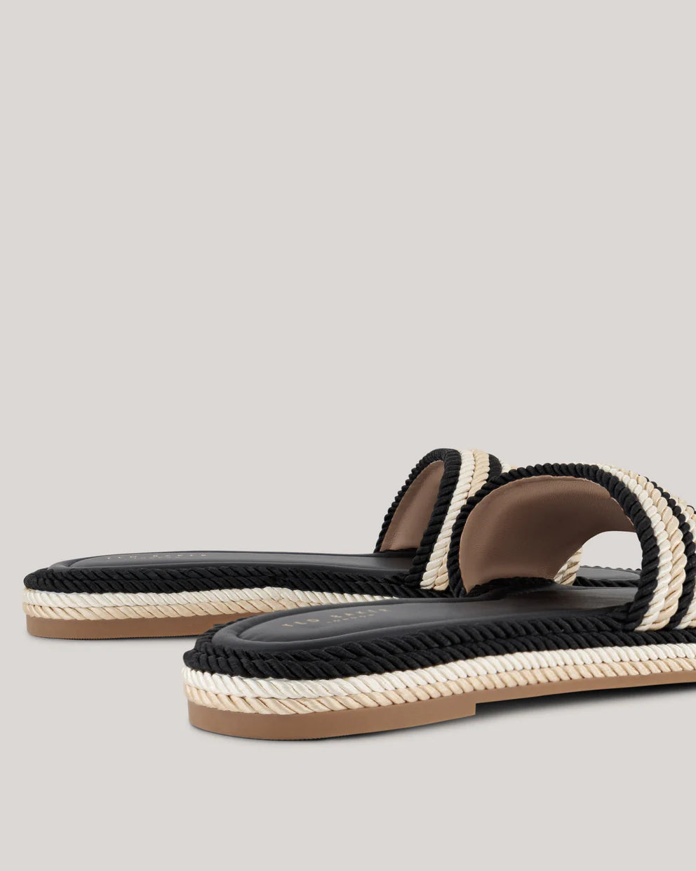 Women's PORTEA-Flat Espadrille Sandal Black