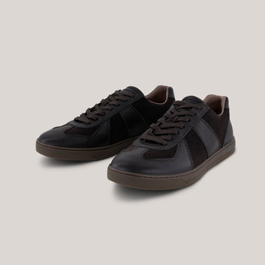 Men's BISHPWD-Leather Sneaker Dk-Brown