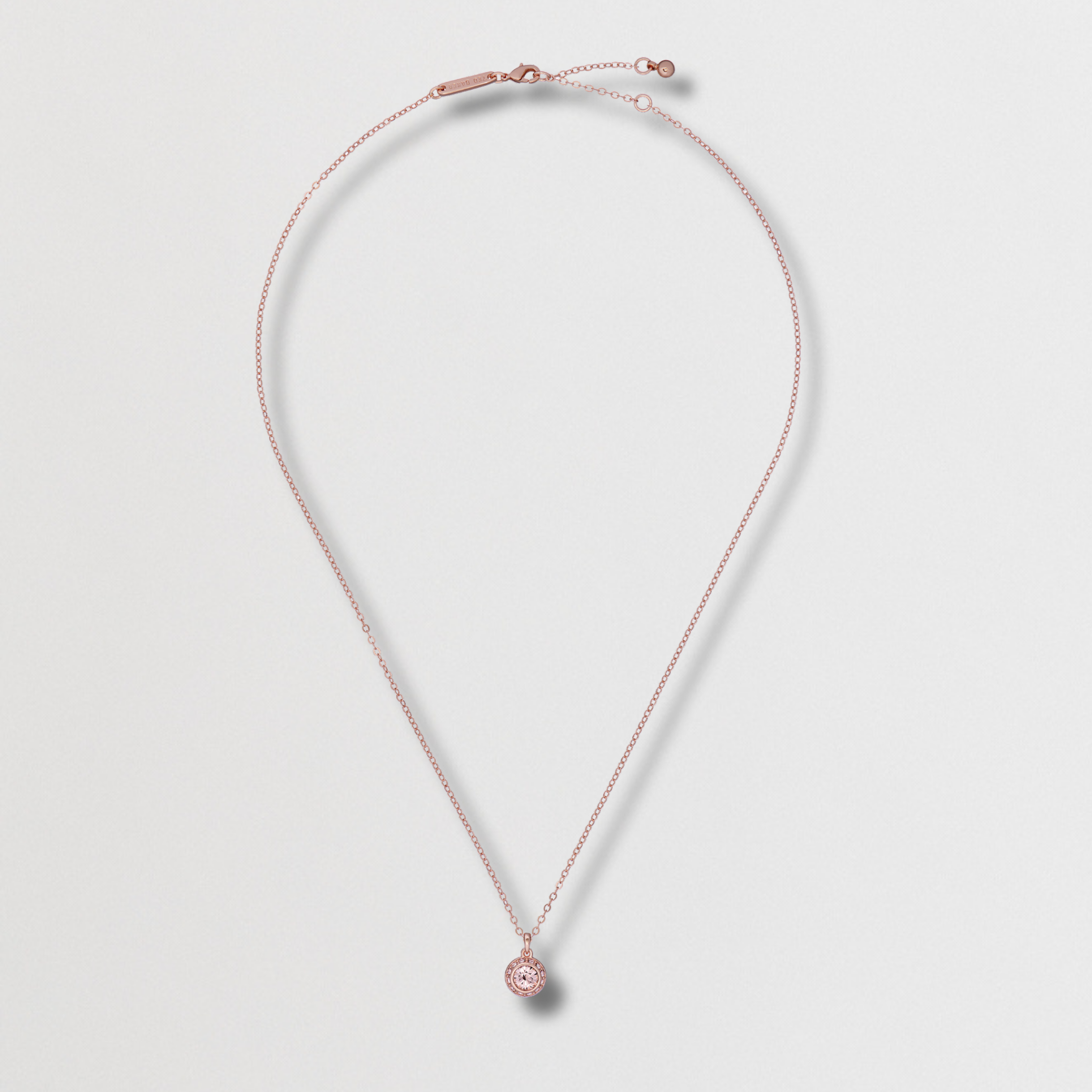 SOLTELL: Solitaire Sparkle Crystal Pendant Necklace