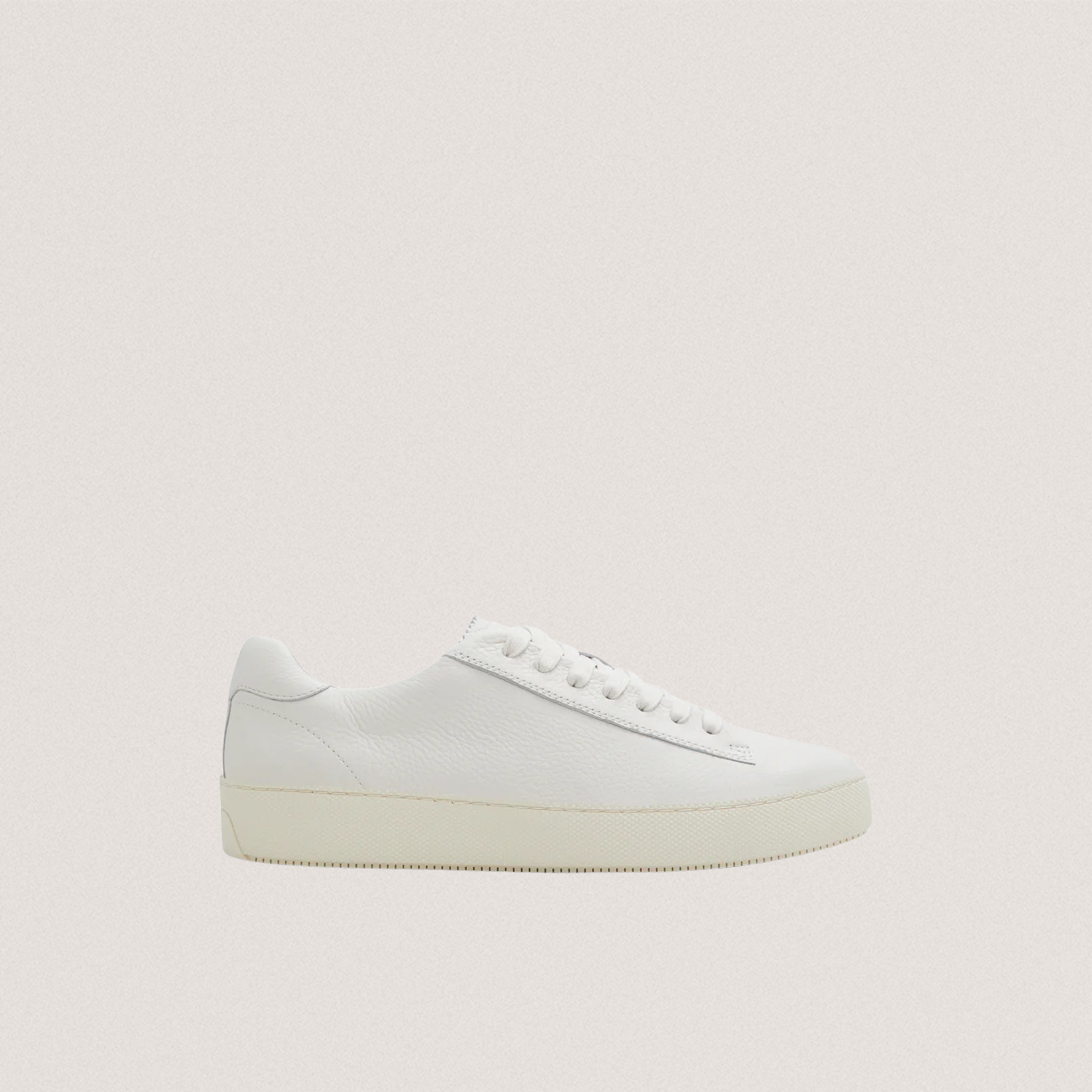 WSTWOOD: Leather Pebble Sneakers White
