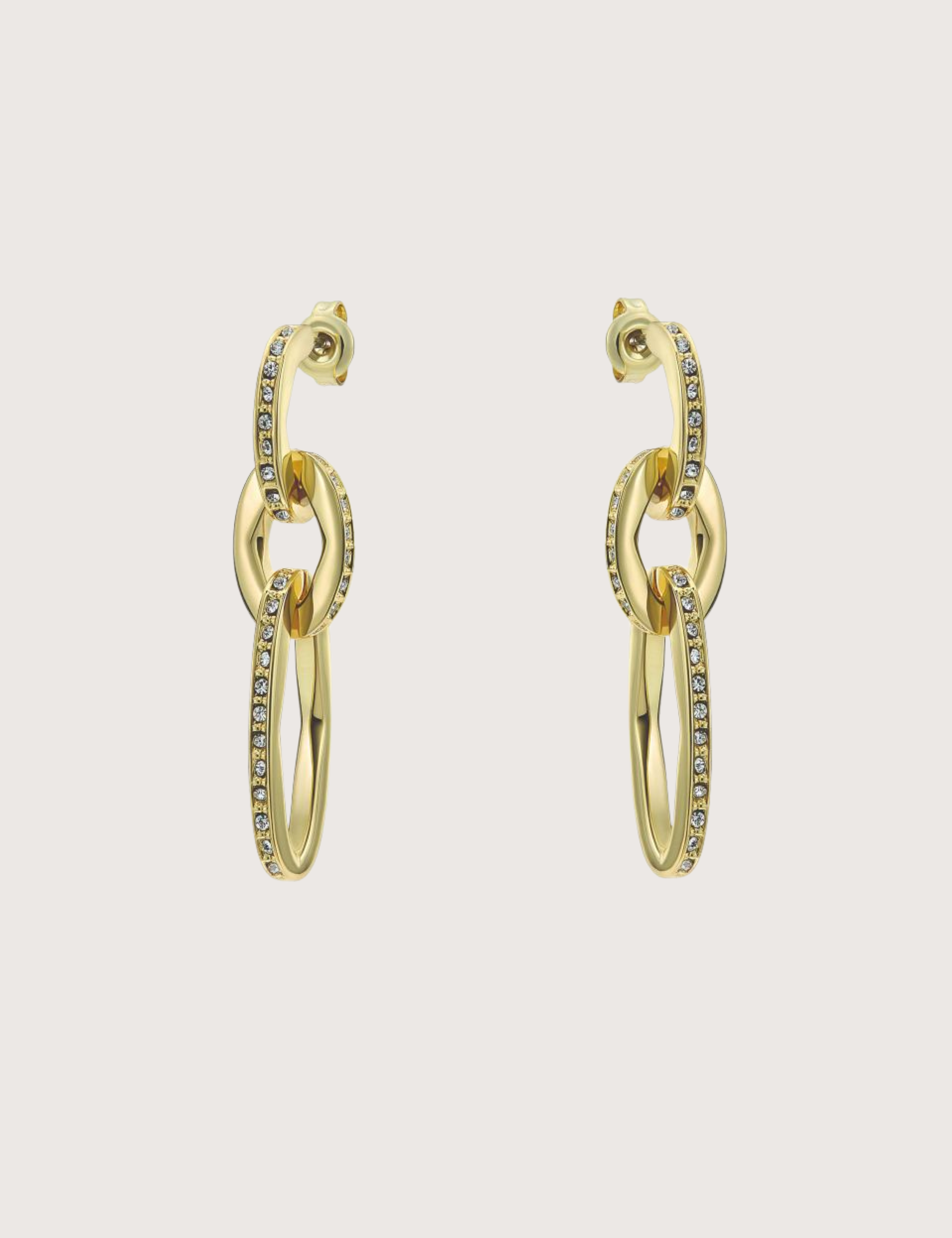 SHIRINA: Crystal Shimmer Drop Earrings