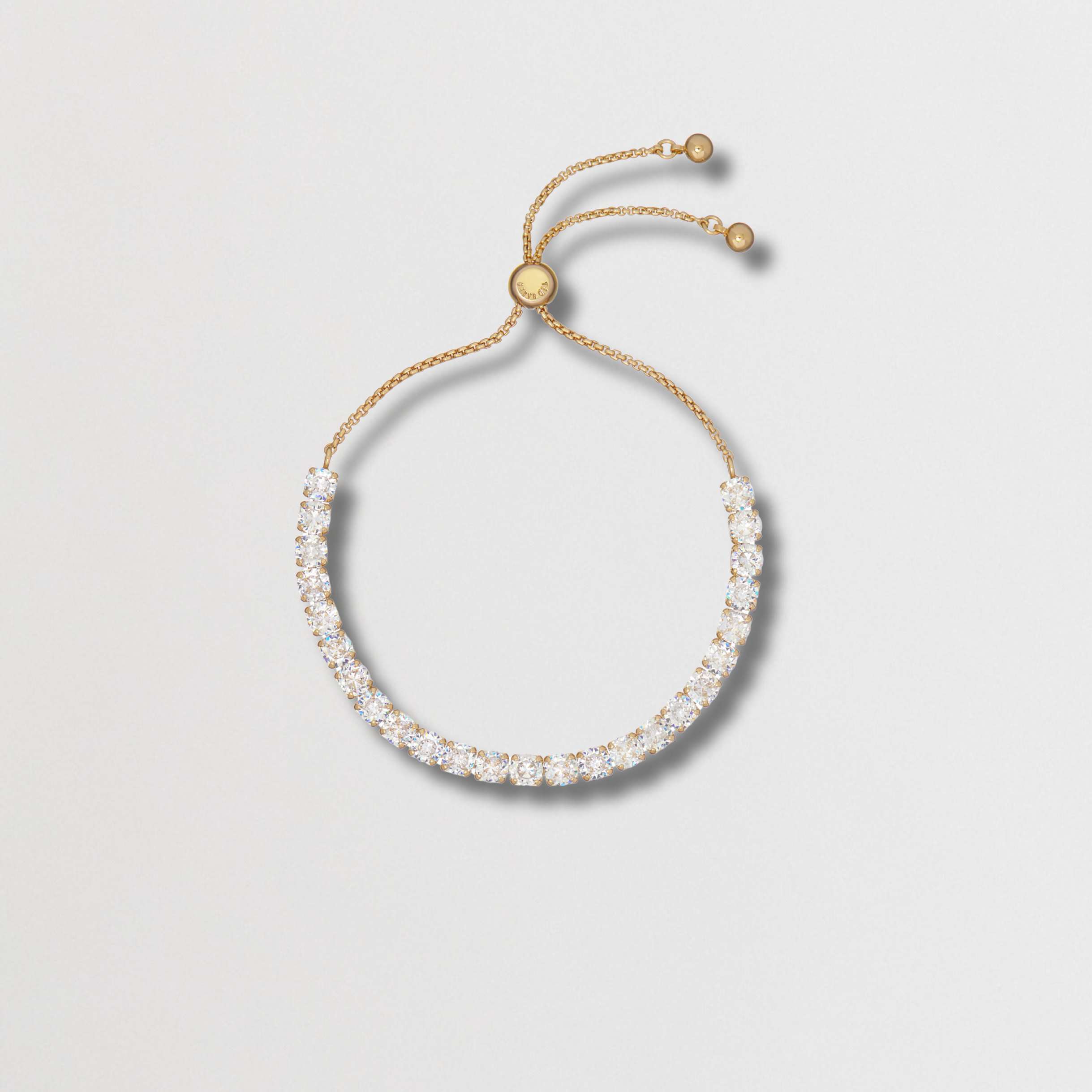 MELRAH: Crystal Adjustable Tennis Bracelet