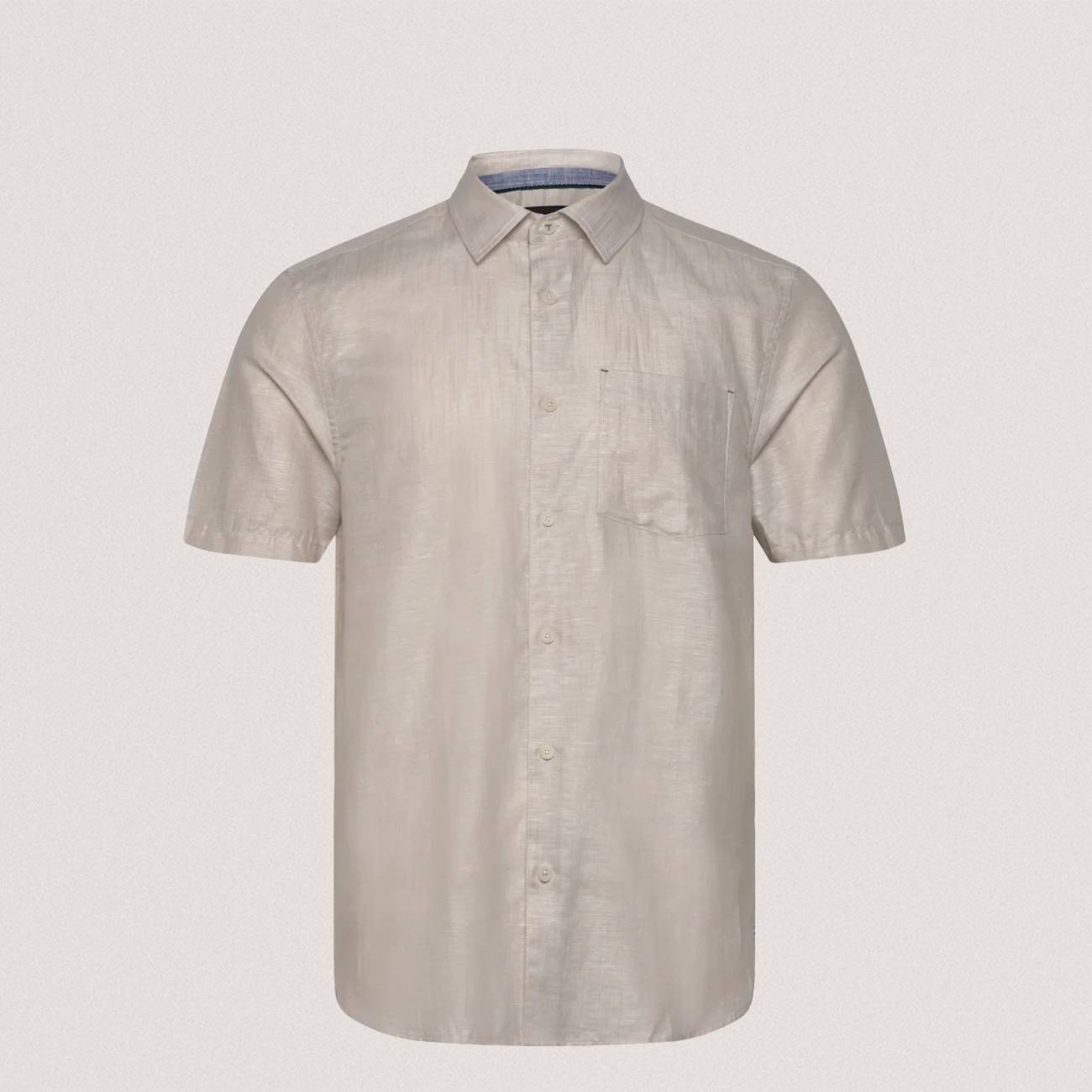 PALOMAS: Ss Linen Shirt Stone