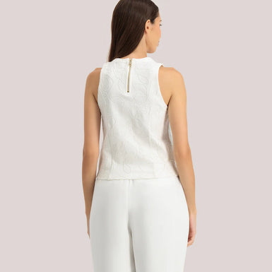 Womens ANNIYY-Embroidered Ponte Tank
