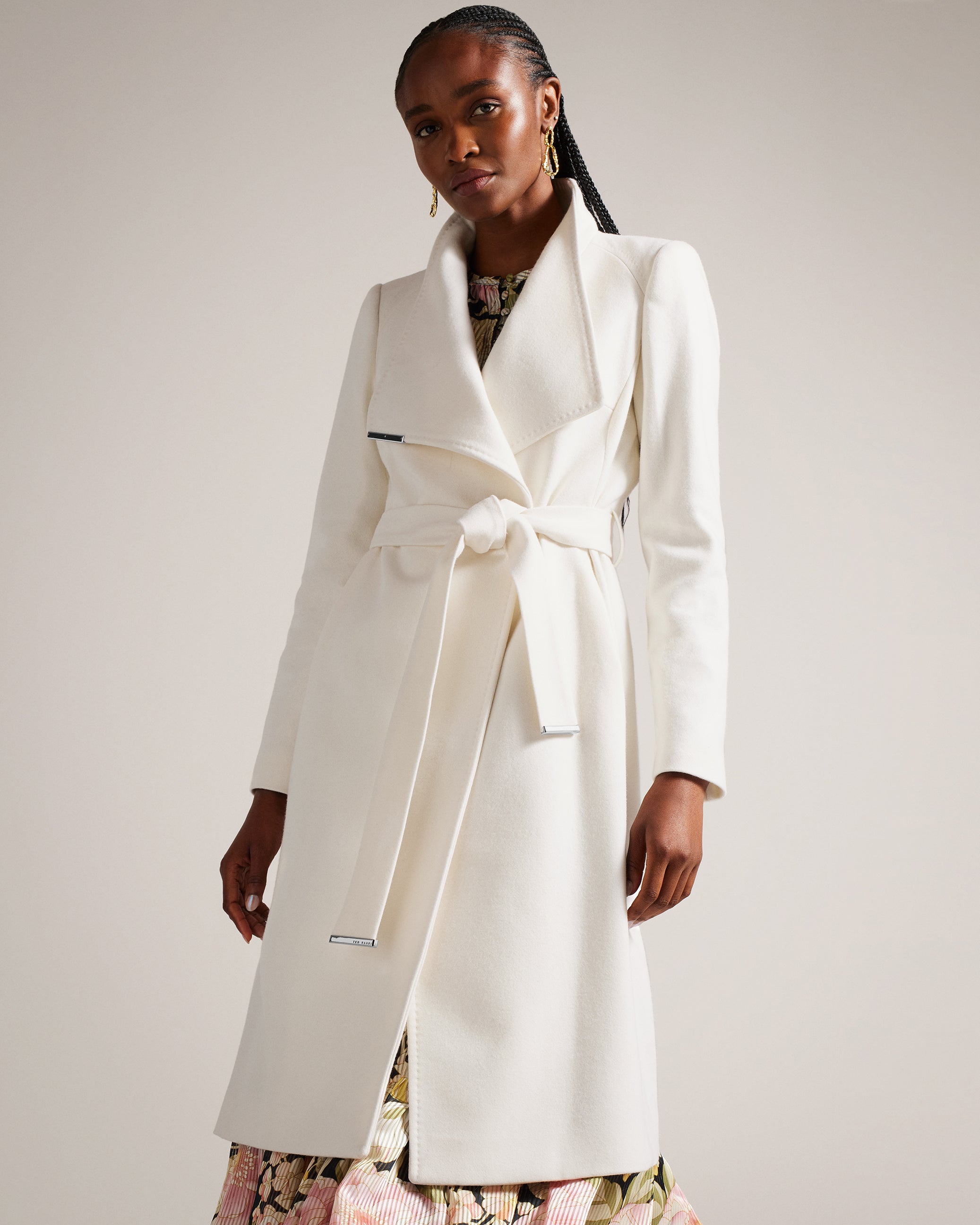 ROSE: Midi Length Belted Wool Wrap