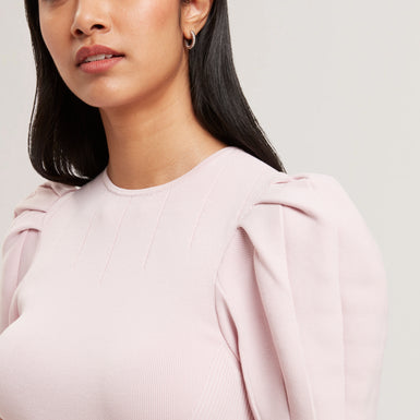 Women's VELVEY-Puff Sleeve Dress