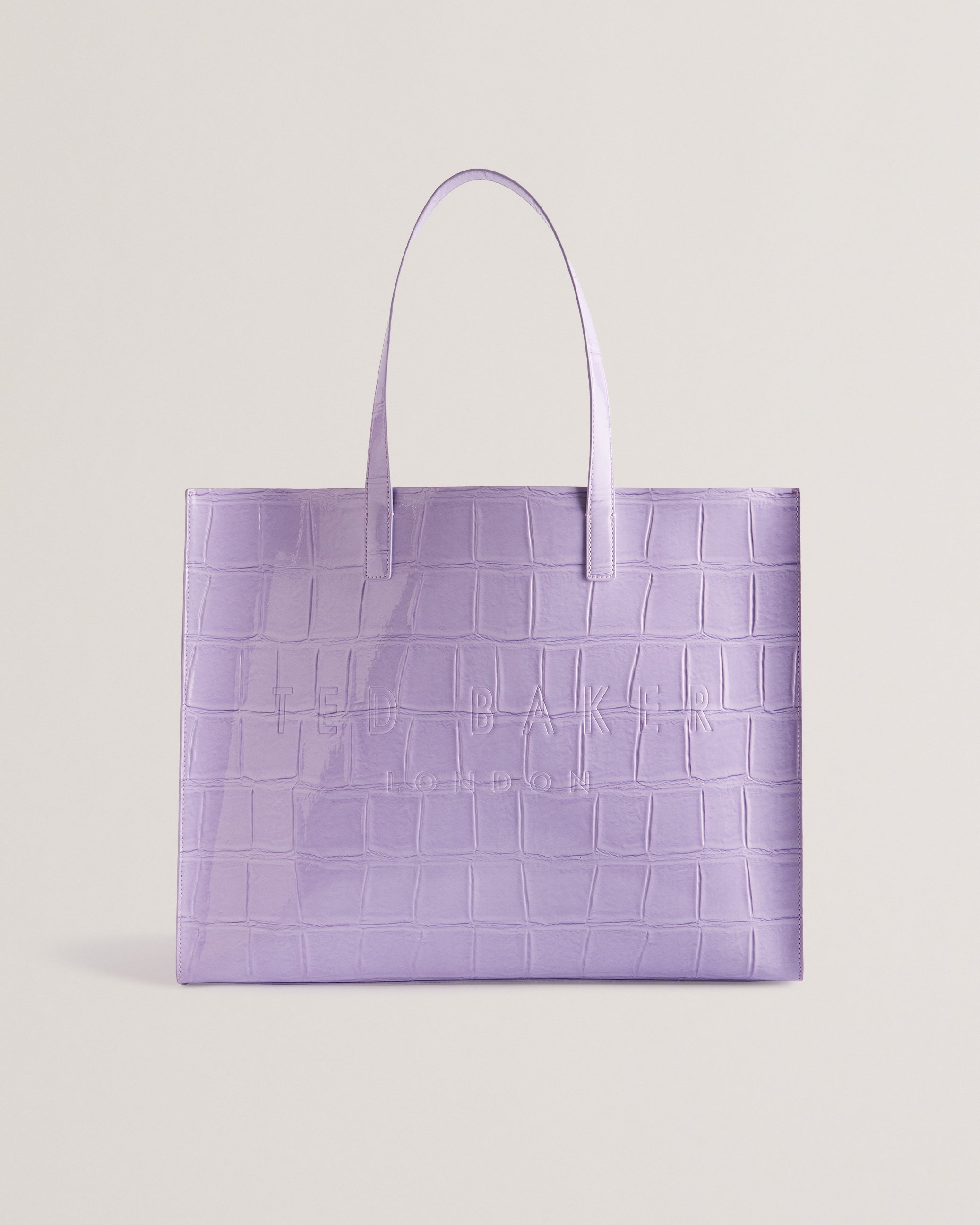 Women's Allicon-Croc Effect Extra Large Icon Bag Lilac