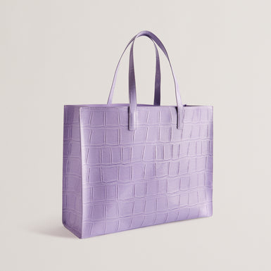 Women's Allicon-Croc Effect Extra Large Icon Bag Lilac