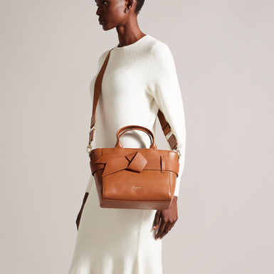 Women's Jimsa-Knot Bow Crossbody Bag Tan