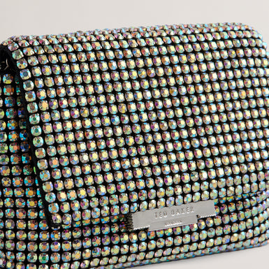 Women's Gliters-Crystal Mini Crossbody Bag Silver