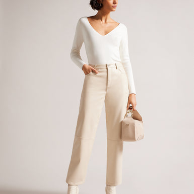 Women's CILESTE-V Neck Long Sleeve Knit Top