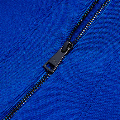 Women's Lounia-Fluted Sleeve Knit Bodycon Midi Dress Mid-Blue