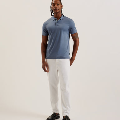Men's Zeiter-Ss Slim Soft Touch Polo Mid-Blue
