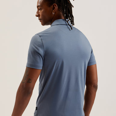 Men's Zeiter-Ss Slim Soft Touch Polo Mid-Blue