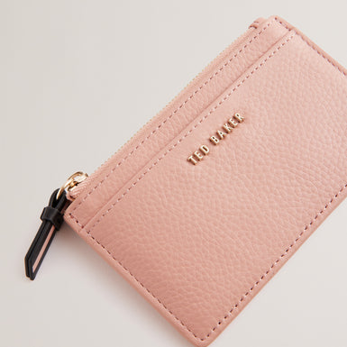 Women's Delfie-Zip Card Holder Dusky-Pink
