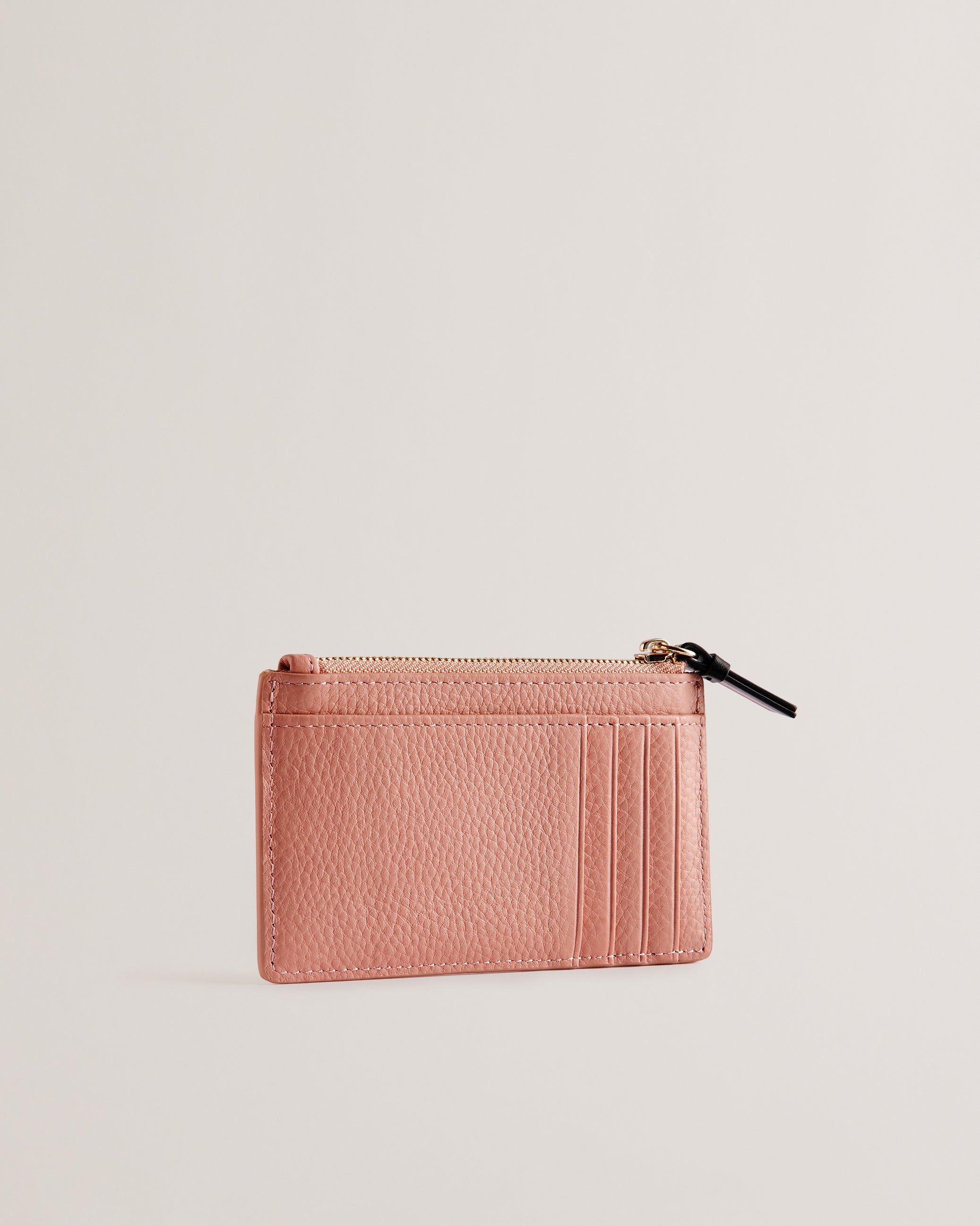 Women's Delfie-Zip Card Holder Dusky-Pink