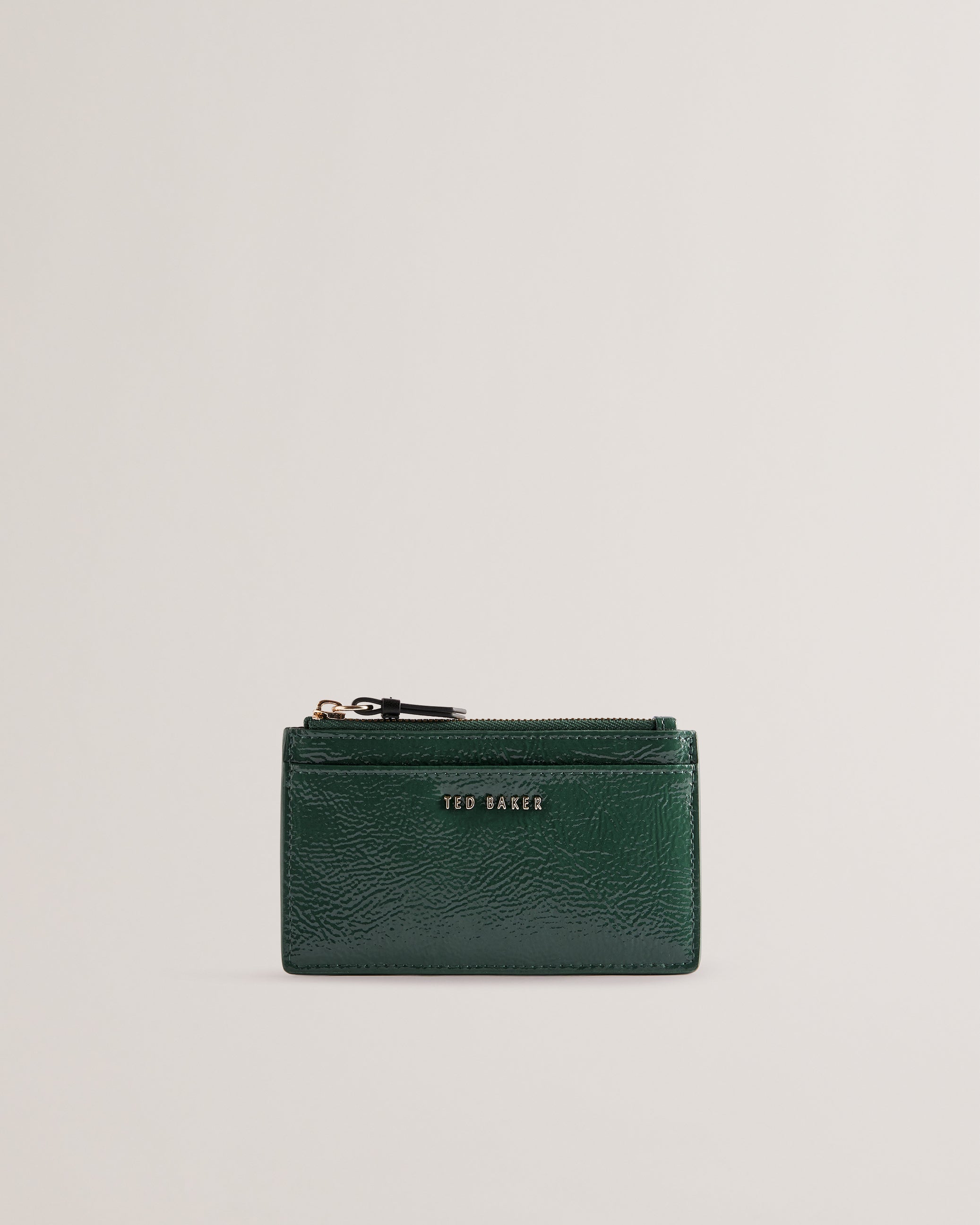 Women's Delfie-Zip Card Holder Mid-Green