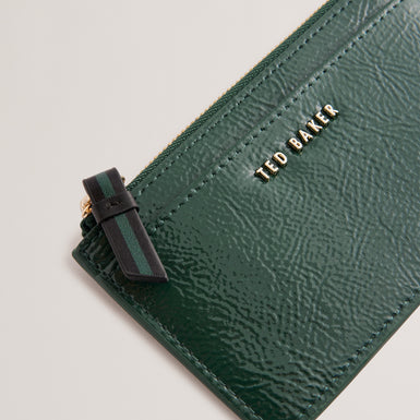 Women's Delfie-Zip Card Holder Mid-Green