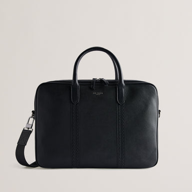 Men's Conley-Saffiano Leather Document Bag Black