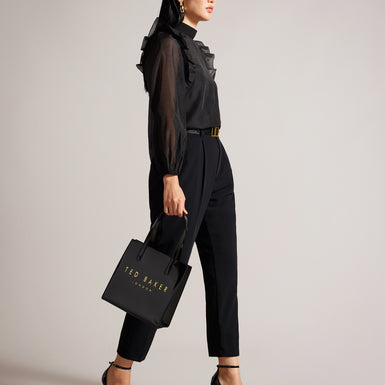 Women's CRINION-Crinkle Small Icon Bag Black