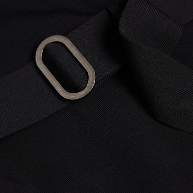 Women's Samalee-Knitted Flippy Skirt Midi Dress Black