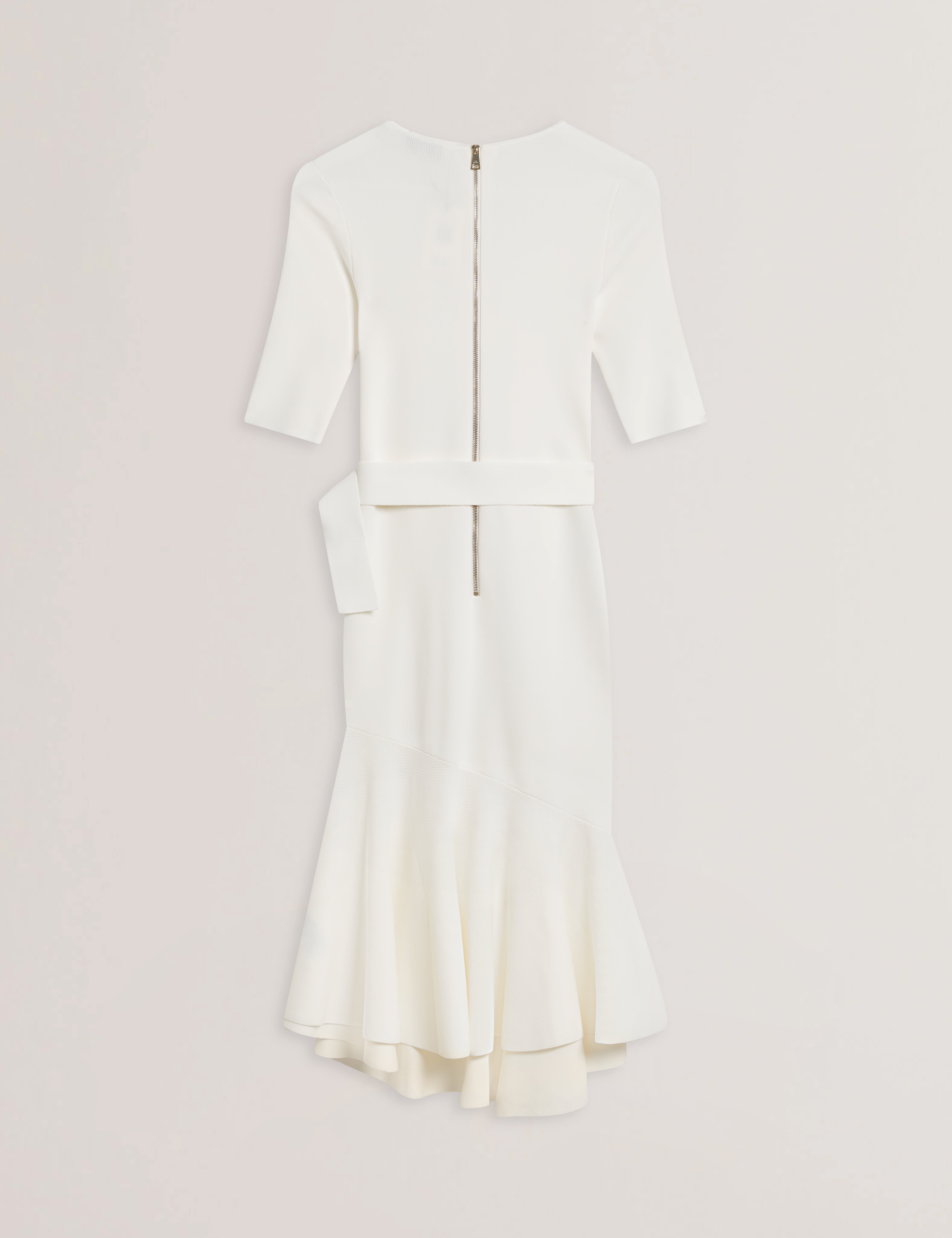 Women's Samalee-Knitted Flippy Skirt Midi Dress Ivory