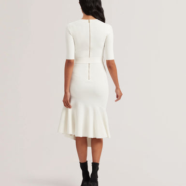 Women's Samalee-Knitted Flippy Skirt Midi Dress Ivory