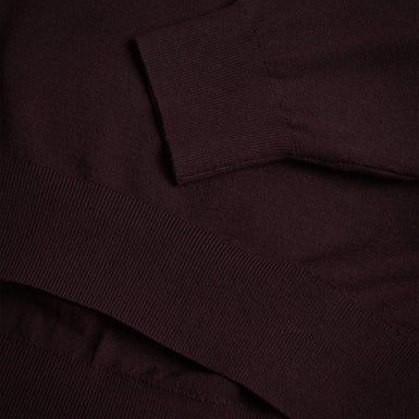 Women's Penniii-Mockable Sweater With Shirt Collar Dk-Brown