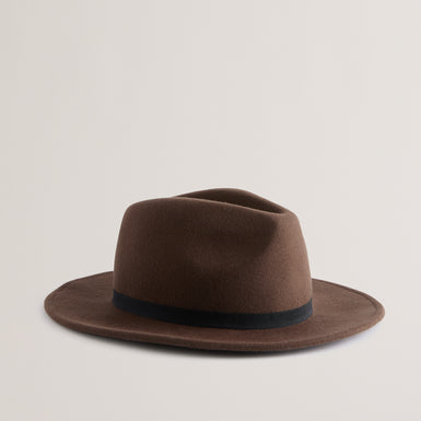 Men's Corbby-Felt Trilby Hat Brown