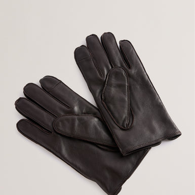 Men's Alexxs-Leather Gloves Brn-Choc