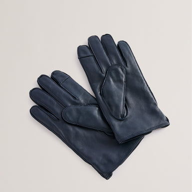 Men's Alexxs-Leather Gloves Navy