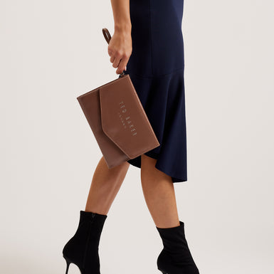 Women's CRINKIE-Crinkle Icon Pouch Taupe