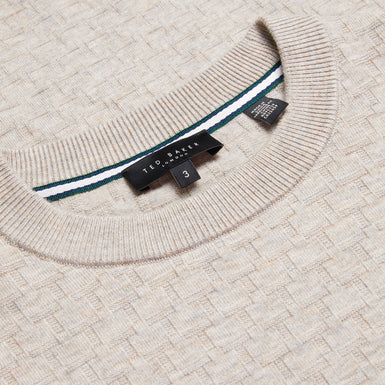 Men's Loung-Ls T Stitch Crew Neck Taupe