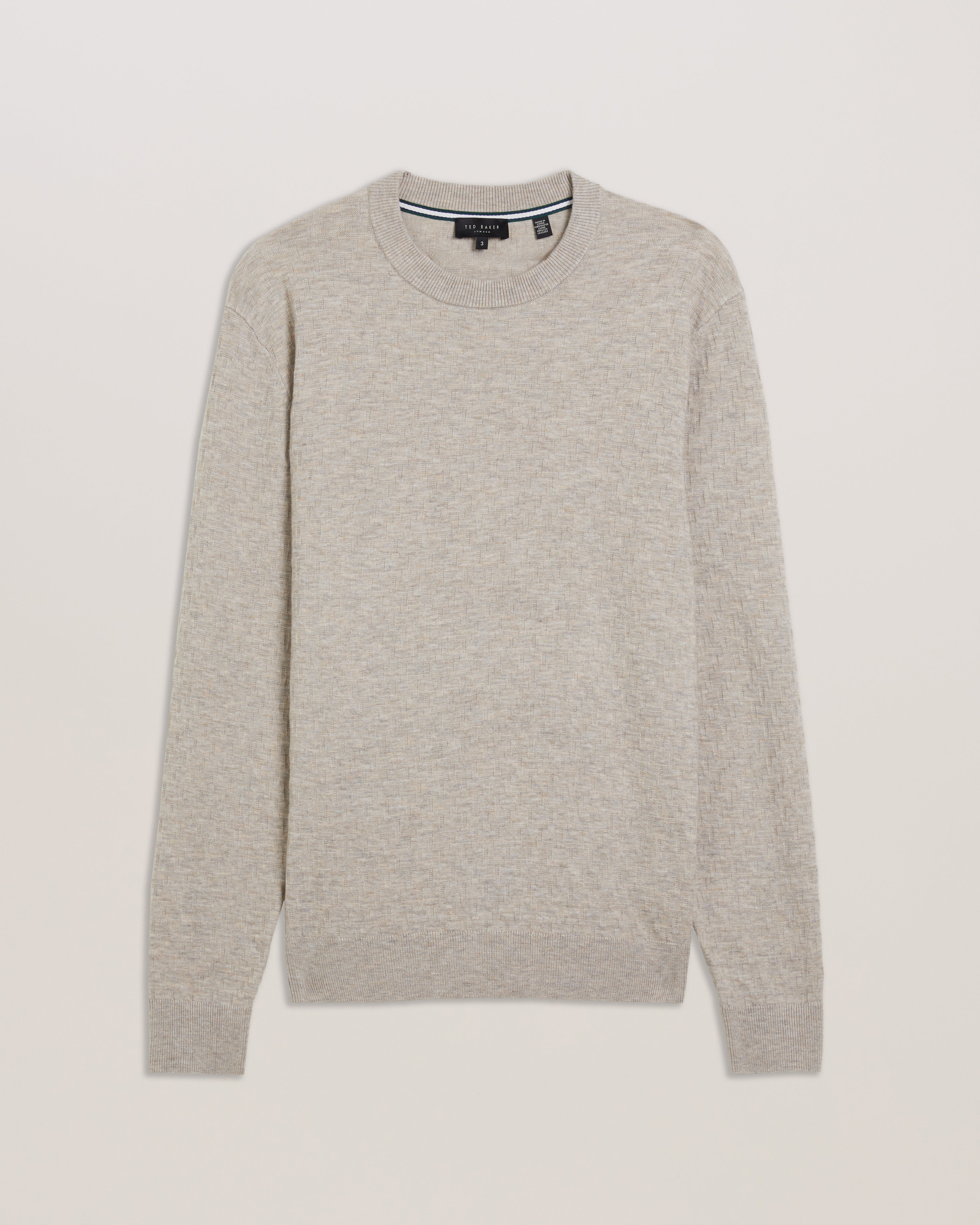 Men's Loung-Ls T Stitch Crew Neck Taupe