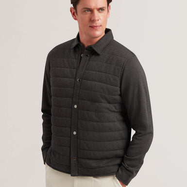 Men's Ansty-Ls Padded Jersey Shirt Charcoal