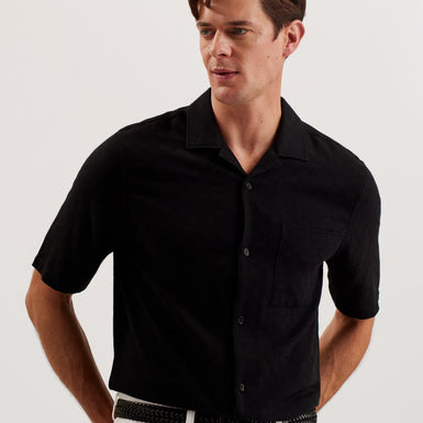 Men's Braidie-Braided Leather Belt Black