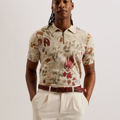 Men's Braidie-Braided Leather Belt Tan