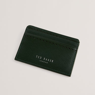 Men's Conway-Saffiano Leather Belt & Cardholder Green
