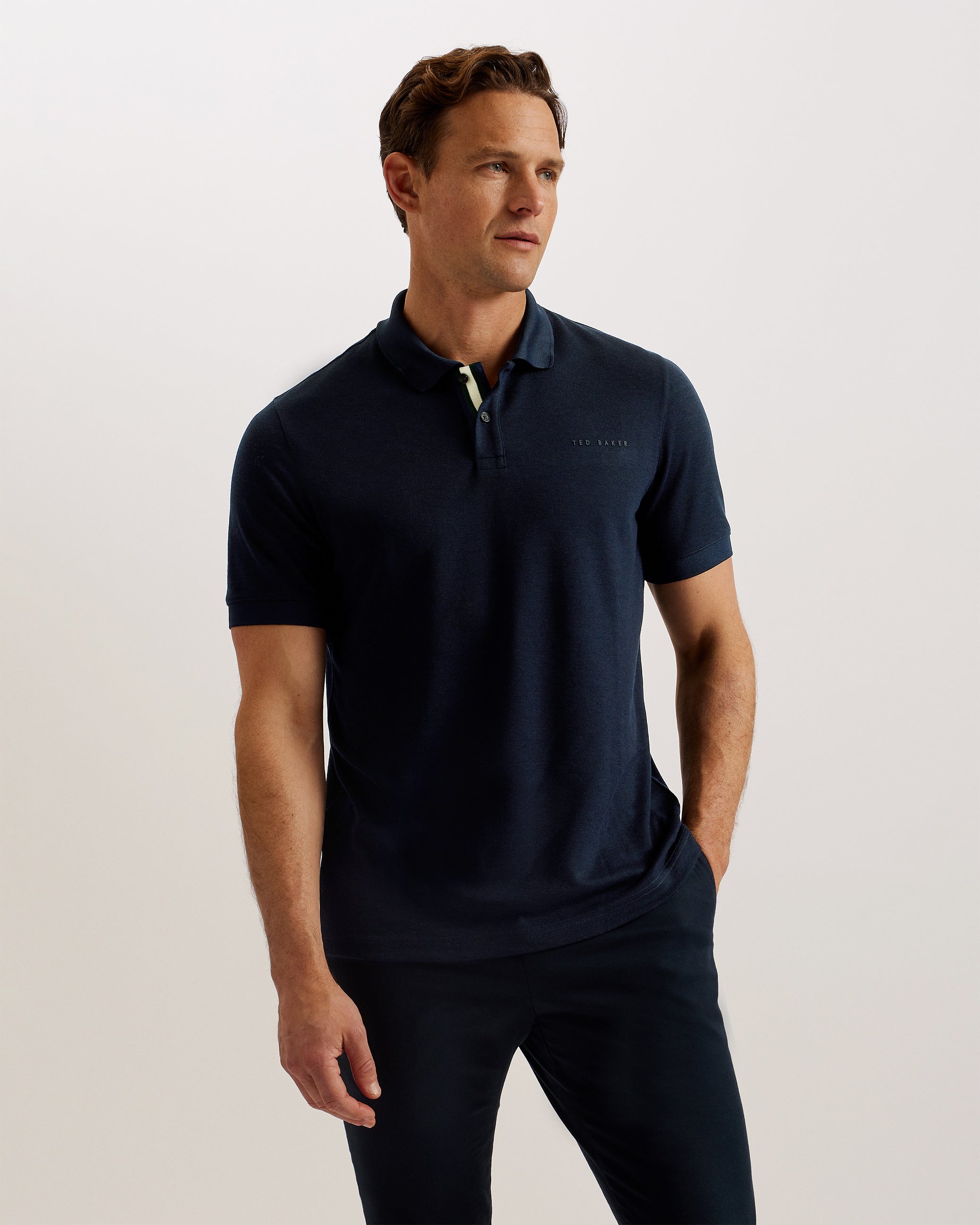 Men's Karty-Ss Regular Branded Polo Navy