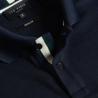Men's Karty-Ss Regular Branded Polo Navy