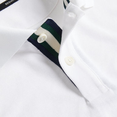 Men's Karty-Ss Regular Branded Polo White