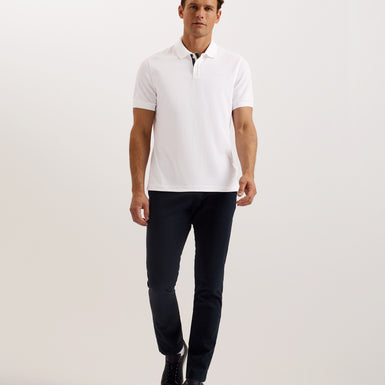 Men's Karty-Ss Regular Branded Polo White