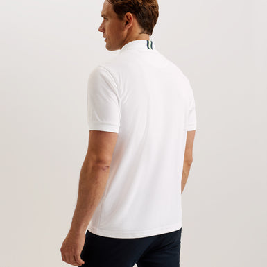 Men's Karty-Ss Regular Branded Polo White