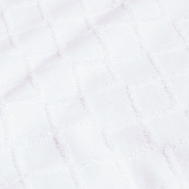 Men's Ansom-Ss Textured Towelling Zip Polo White