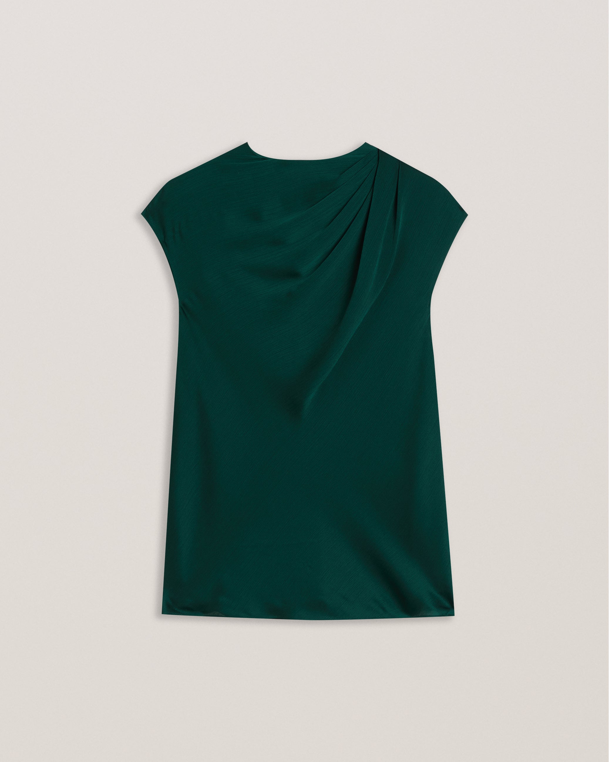 Women's Misrina-Draped Neck Woven Top Dk-Green