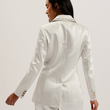Women's Masaru-Single Breasted Tailored Blazer Ivory