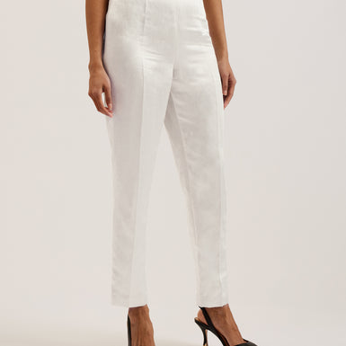 Women's Masarut-Slim Leg Tailored Trouser Ivory