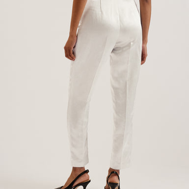 Women's Masarut-Slim Leg Tailored Trouser Ivory