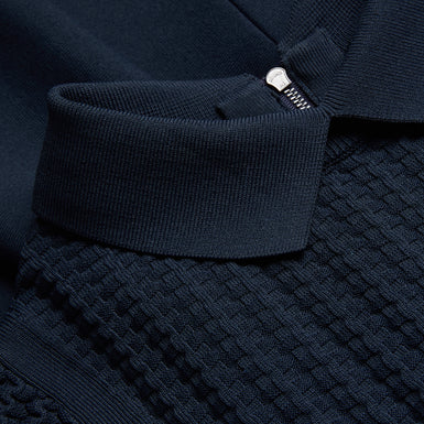 Women's Miiaaa-Knitted Skater Dress With Collar Navy